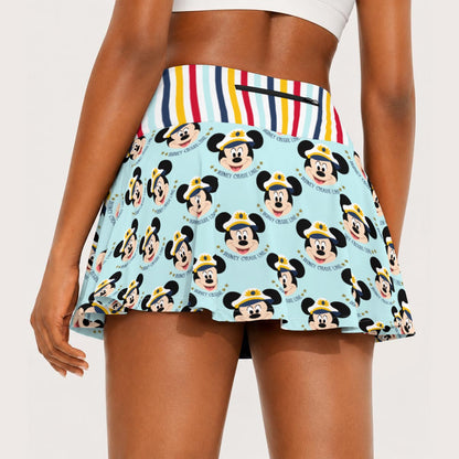 Captain MM Women's Pleated Athletic Skort