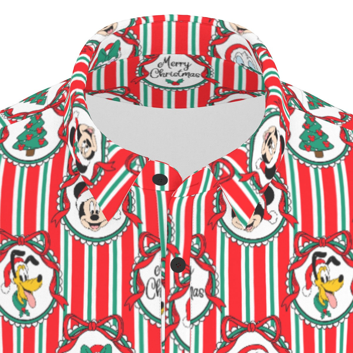 Classic Christmas Frames Men's Stretch Collar Polo Shirt