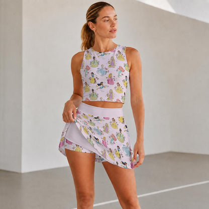 Princess Women's Sports Tank & Skort Set