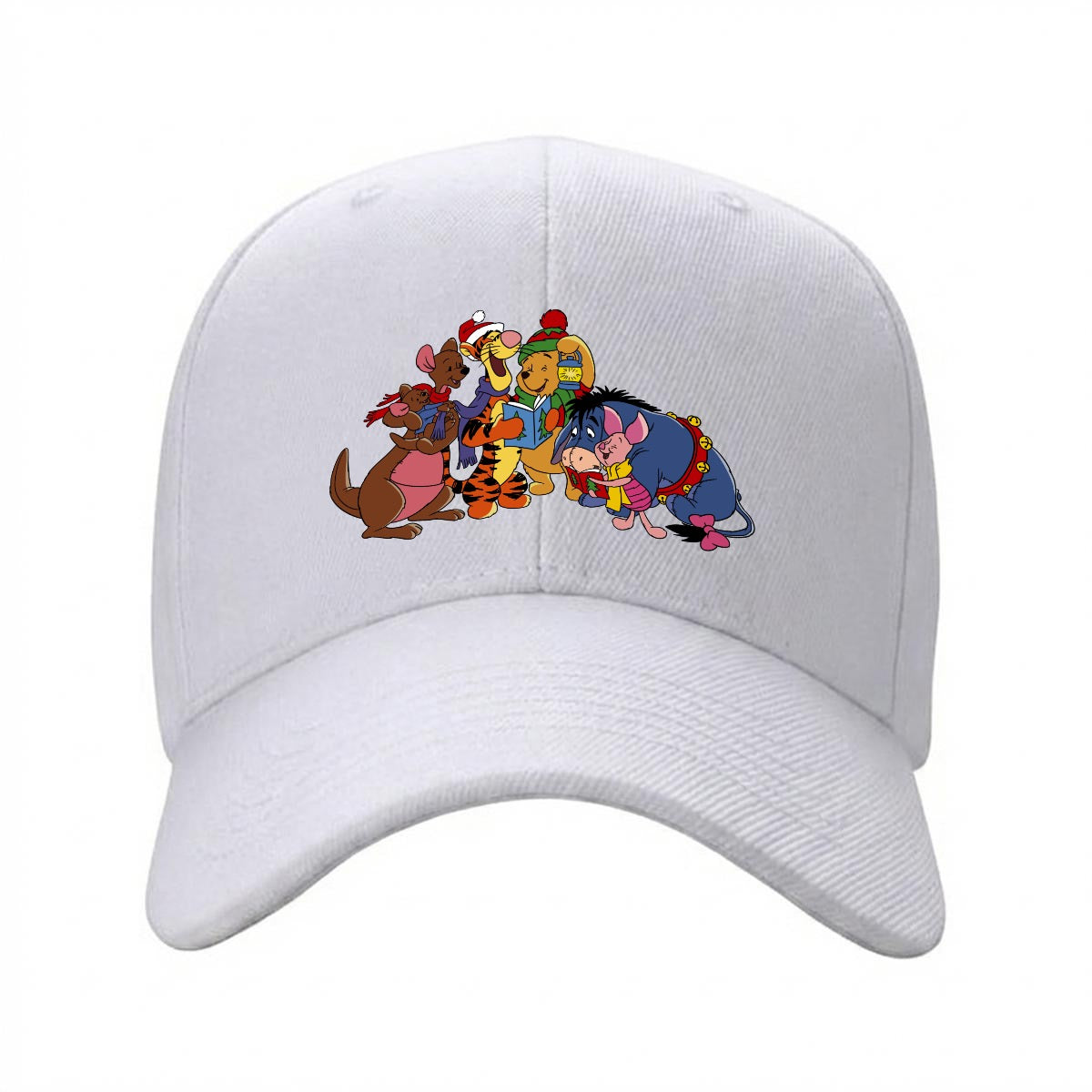 Festive Winnie and Friends Curved Brim Baseball Cap