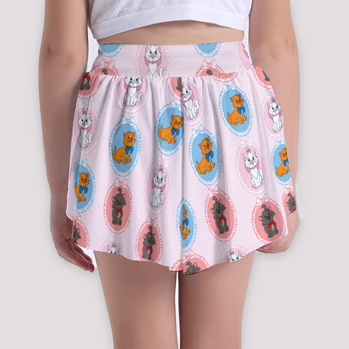 Cat Frames Girls' Sports Culottes
