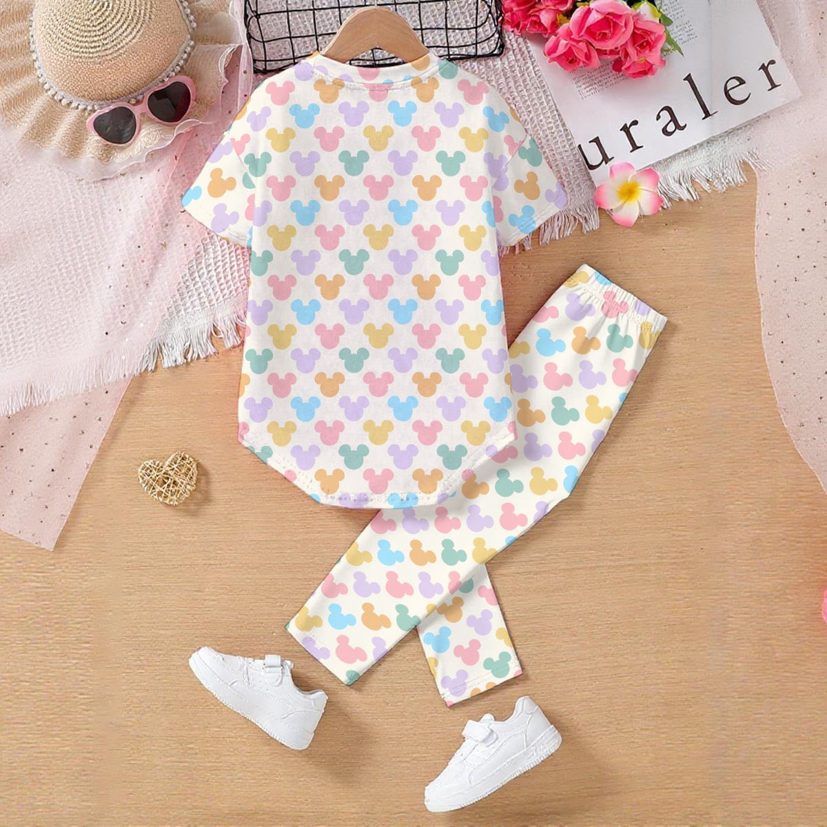 Pastel Kids' Casual Top and Pants Set