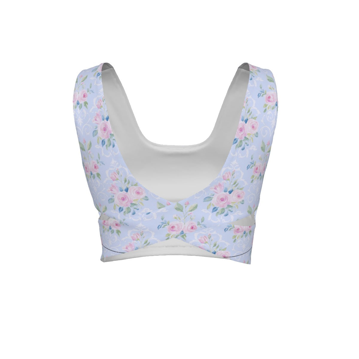 Rose Women's Back Cross Sports Bra