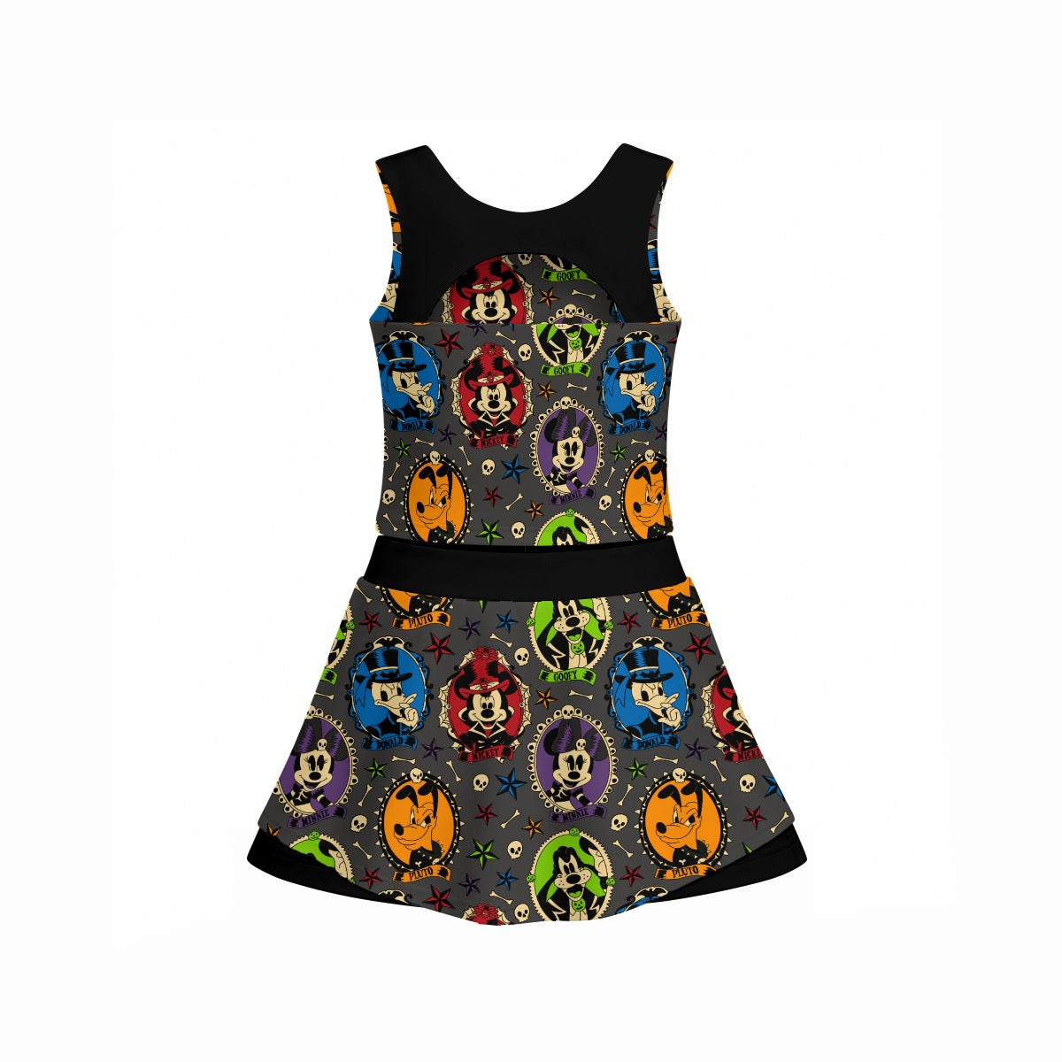 Not So Spooky Cameos Girl's Sports Tank & Skort Set