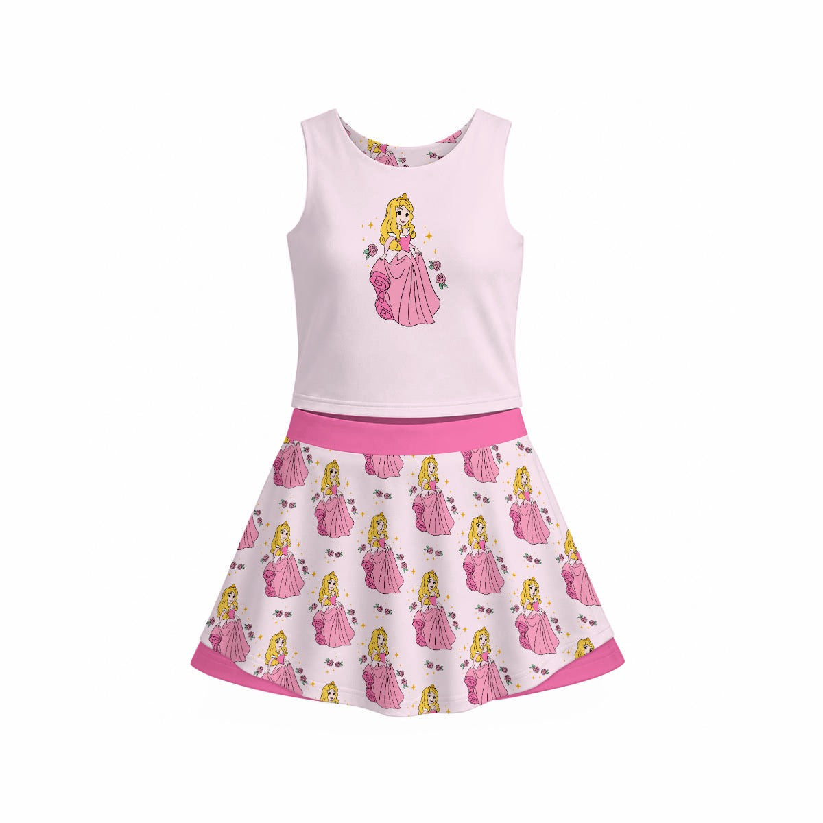 The Sleeping Princess Women's Sports Tank & Skort Set
