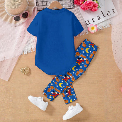 Pumpkin Sorcerer Kids' Casual Top and Pants Set
