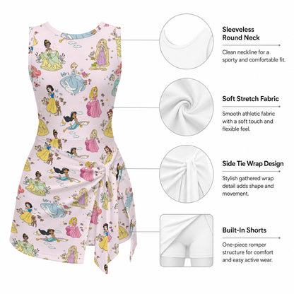 Princess Girls Sports Romper