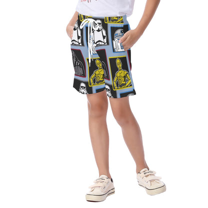 Droids & Villains Kid's Beach Shorts