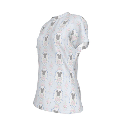 Blue Grandmillenial Women's Round T-Shirt|210GSM