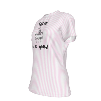 Cheers to 40 Years! Women's Round T-Shirt