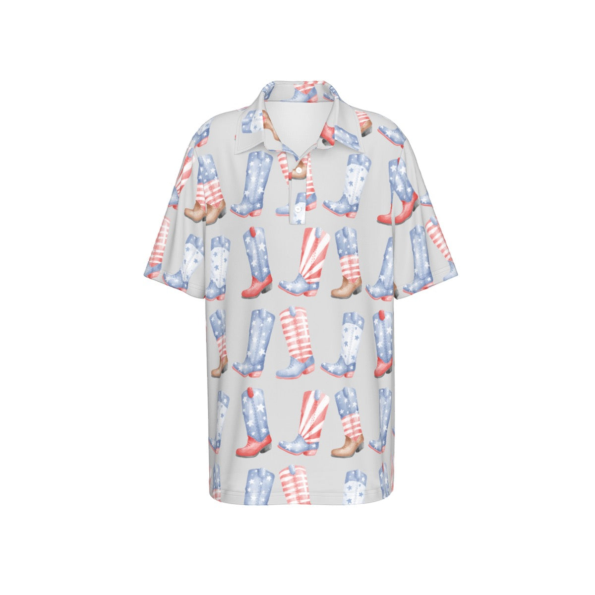 Patriotic Boots Boy’s Polo Collar Jersey |210GSM