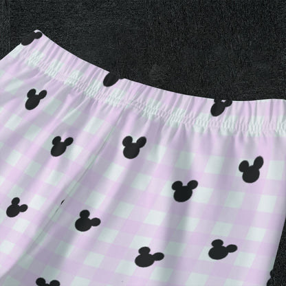 Bright Pink Gingham Kid's Sleep Pajamas