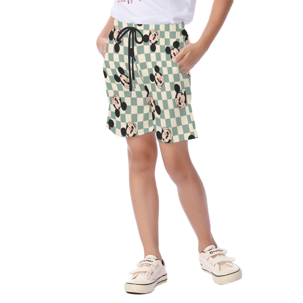Checkered MM Kid's Beach Shorts