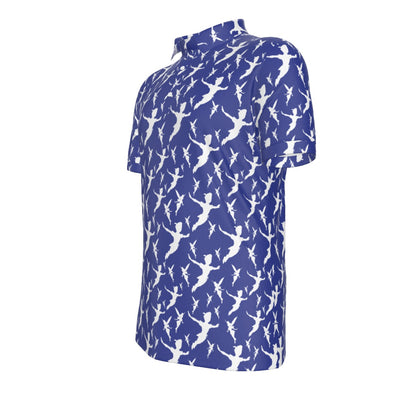 Blue Peter Silhouette Men's Stretch Collar Polo Shirt