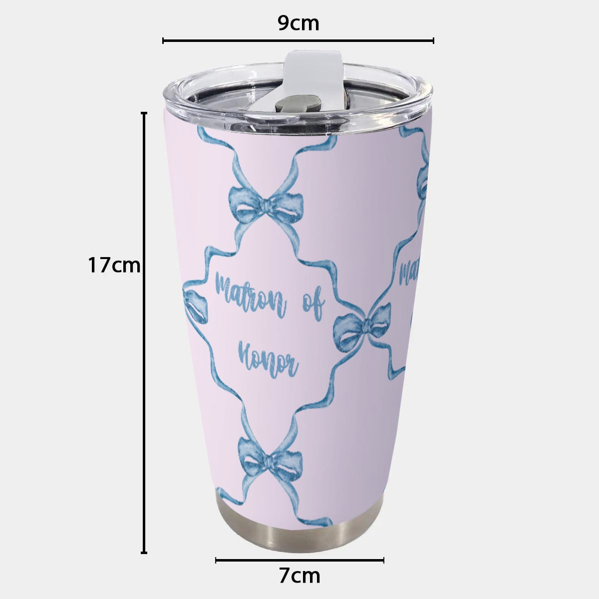 Bow Trellis Matron of Honor Tumbler 20oz