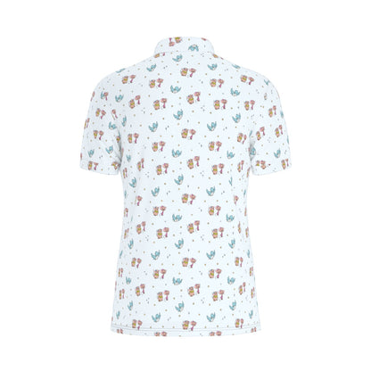 Cindy’s Friends Men's Stretch Collar Polo Shirt