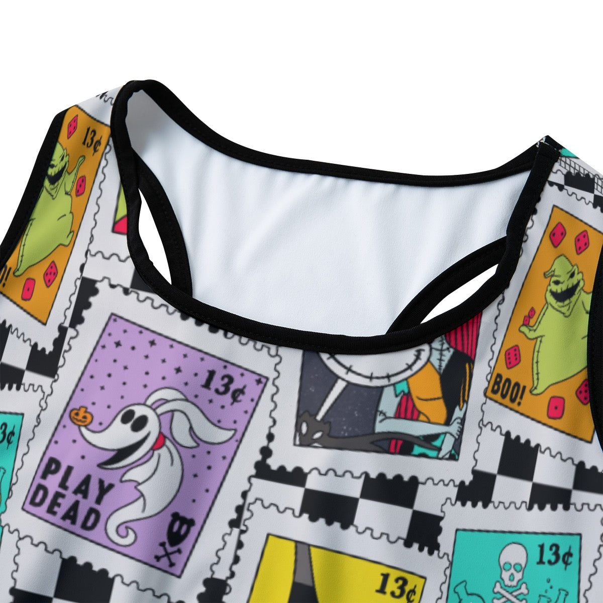 NBC Checkered Stamps Women's Sports Bra|210GSM