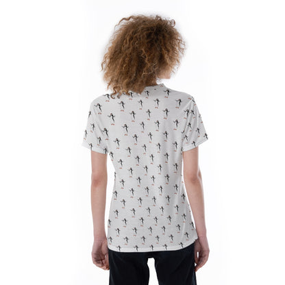 Mary’s Penguin Friends V-neck Women's T-shirt