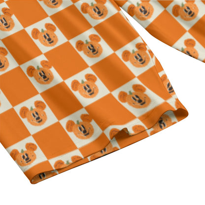 Preppy Pumpkins Women's T-shirt Set With Short Sleeve