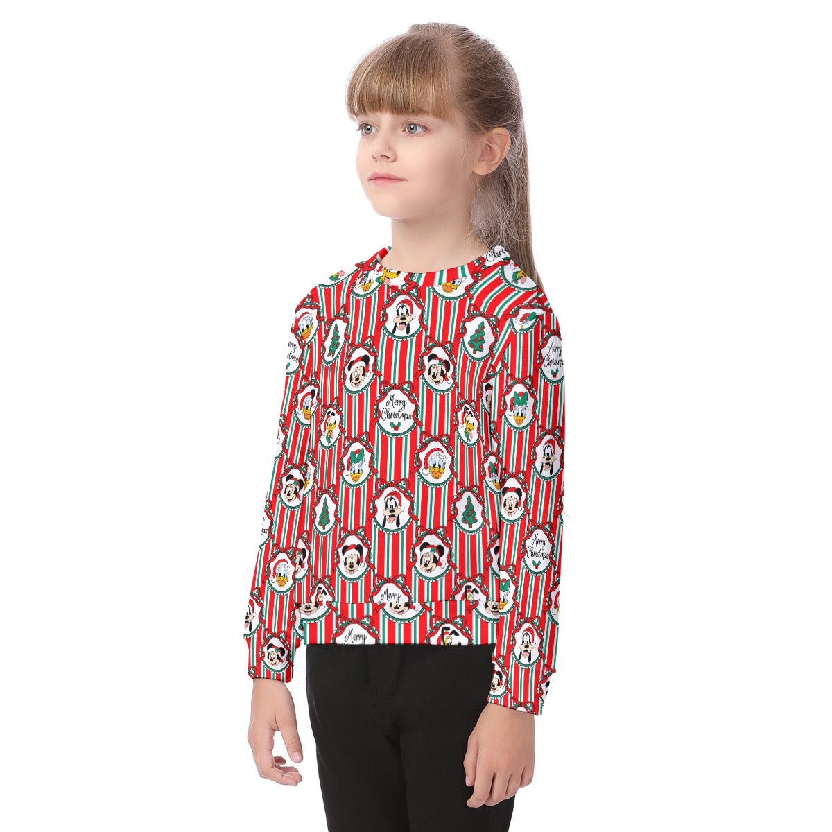 Classic Christmas Frames Kid's Sweater