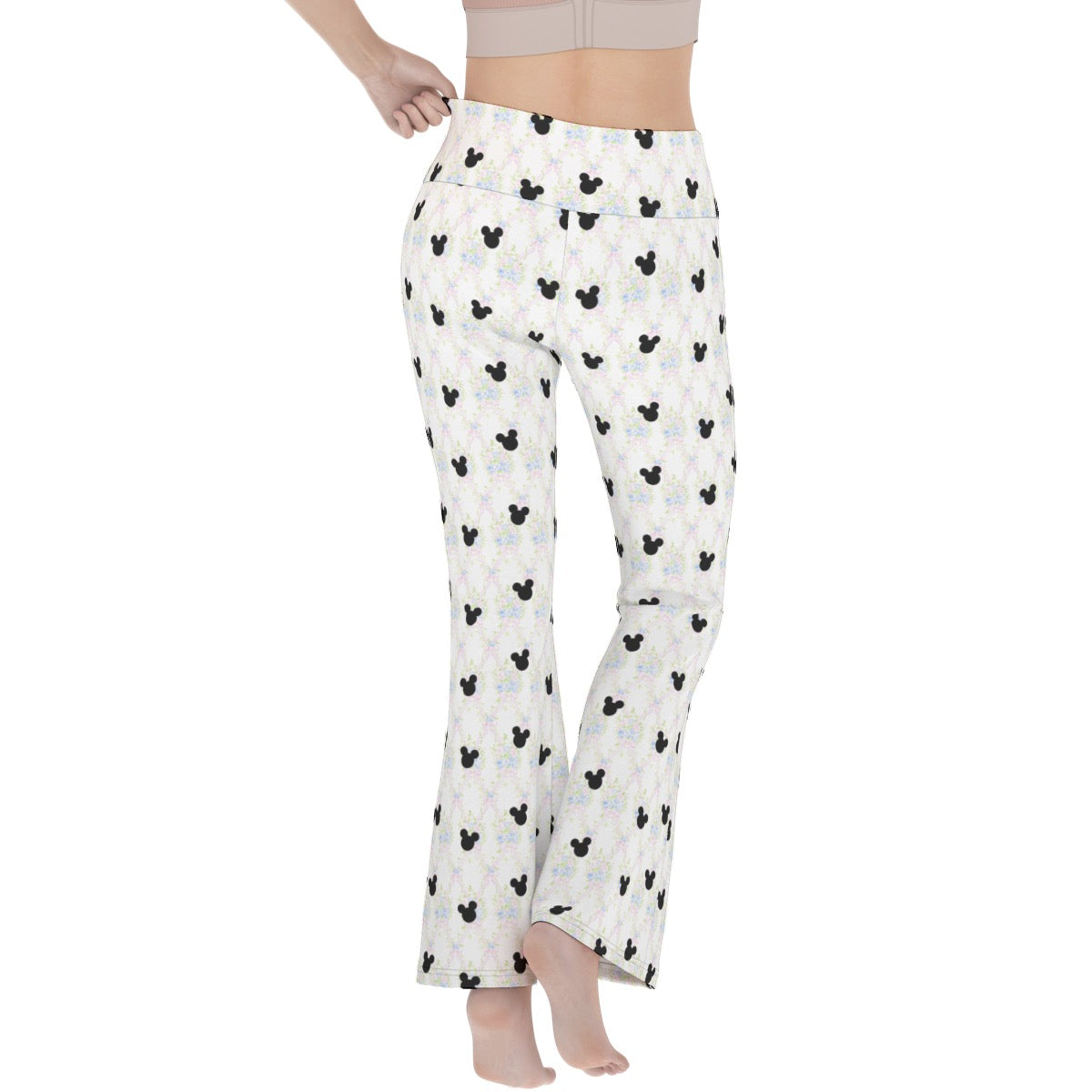 Floral Trellis Women's Flare Yoga Pants