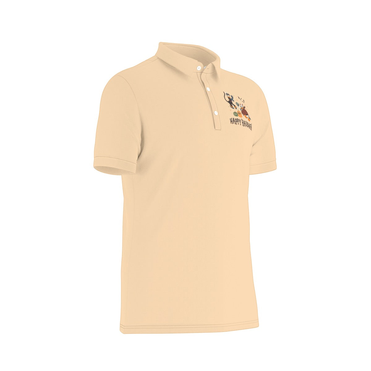 Happy Halloween [Ducks] Men's Stretch Collar Polo Shirt