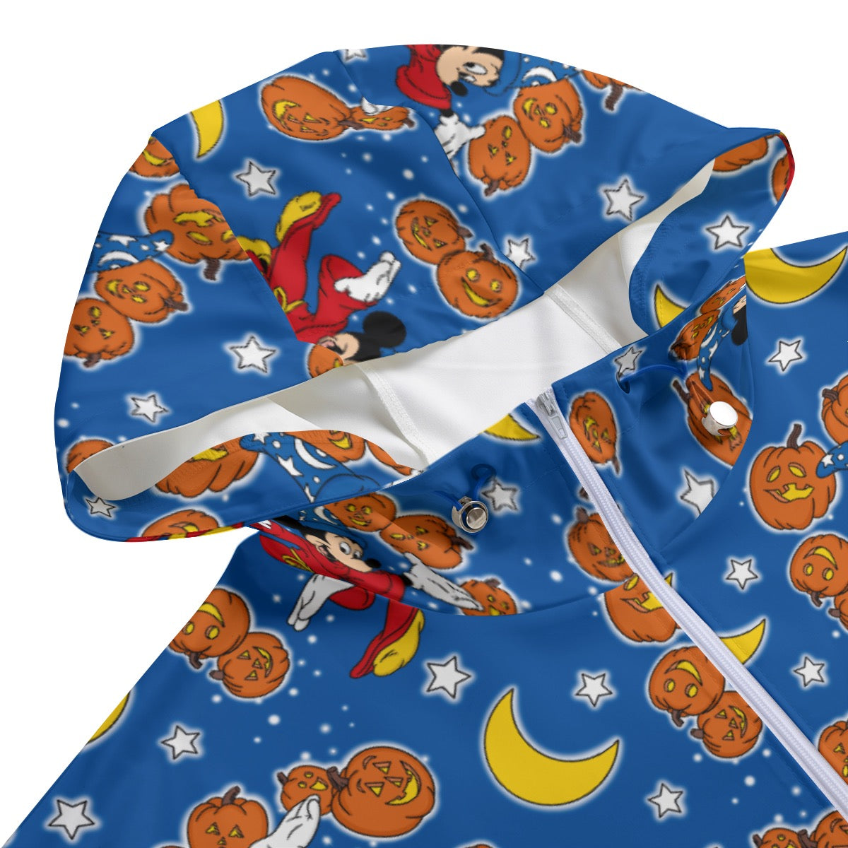 Pumpkin Sorcerer Unisex Pullover Jacket With Zipper Closure
