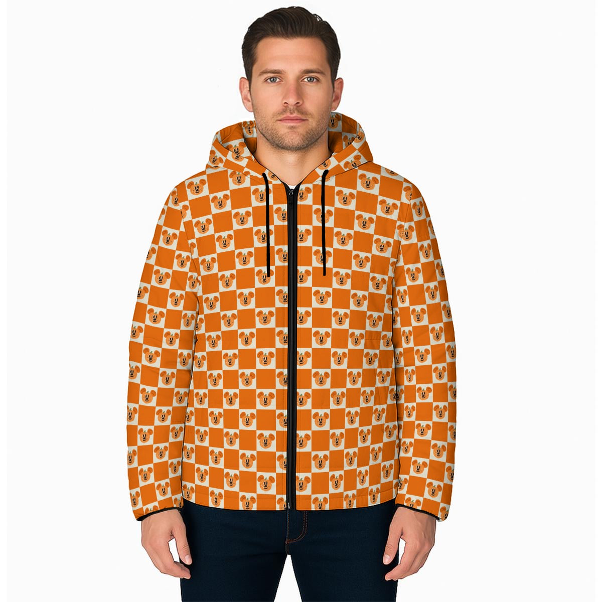 Preppy Pumpkin Unisex Warm Hooded Jacket