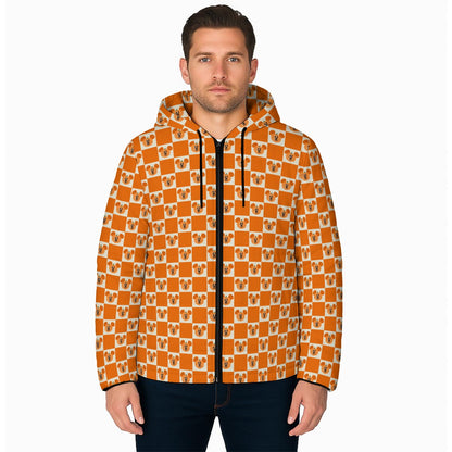 Preppy Pumpkin Unisex Warm Hooded Jacket