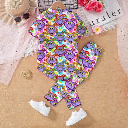 Colorful Figgy Kids' Casual Top and Pants Set
