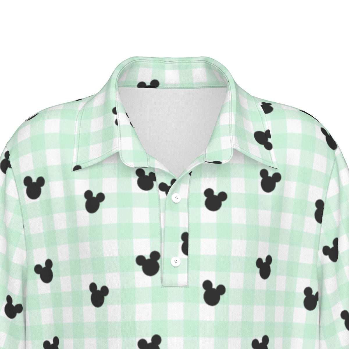 Green Gingham Boys Polo Collar Jersey |210GSM