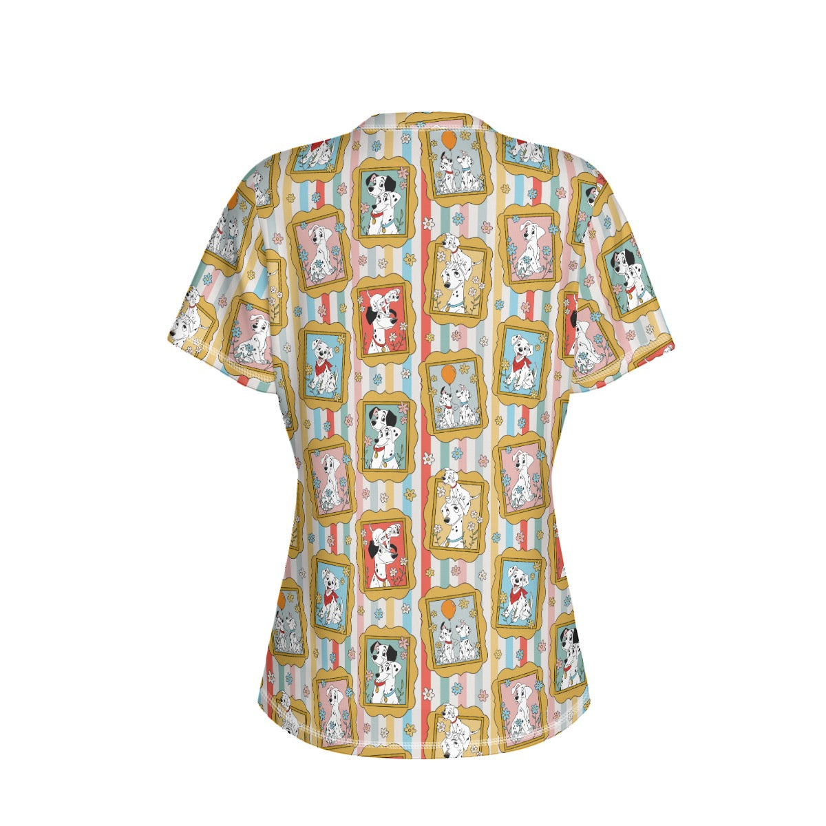 Pup Portrait Women's Round Neck Yoga Top|210GSM