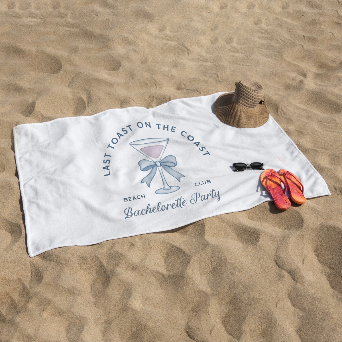 Horizontal Last Toast on the Coast Towel