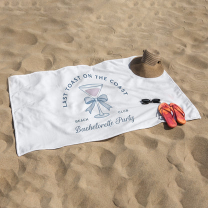 Horizontal Last Toast on the Coast Towel
