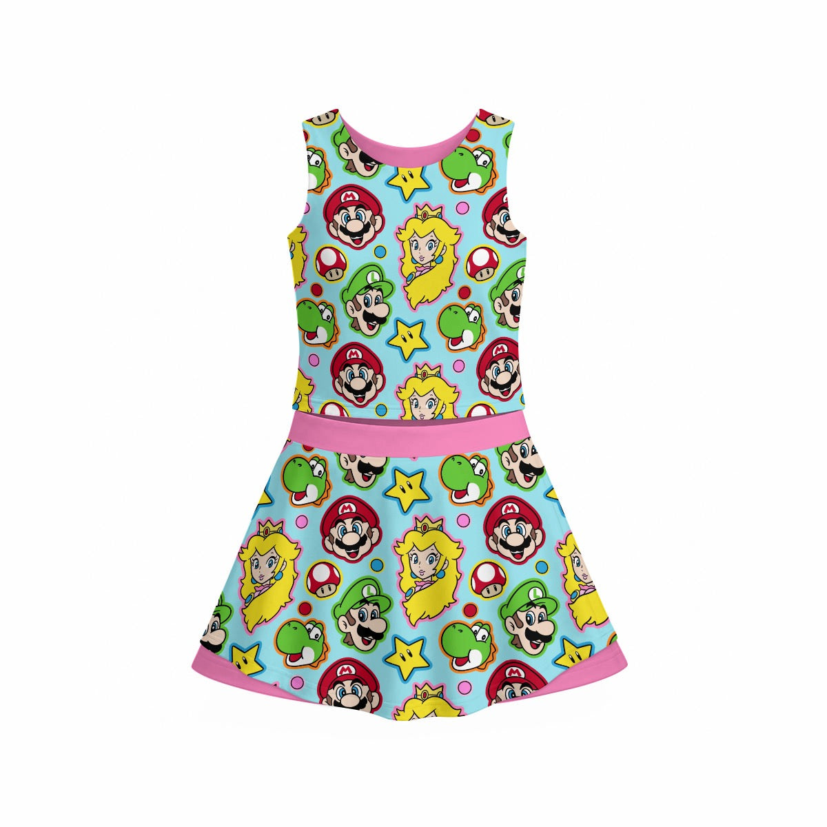 Super Brothers Girl's Tank & Skort Set