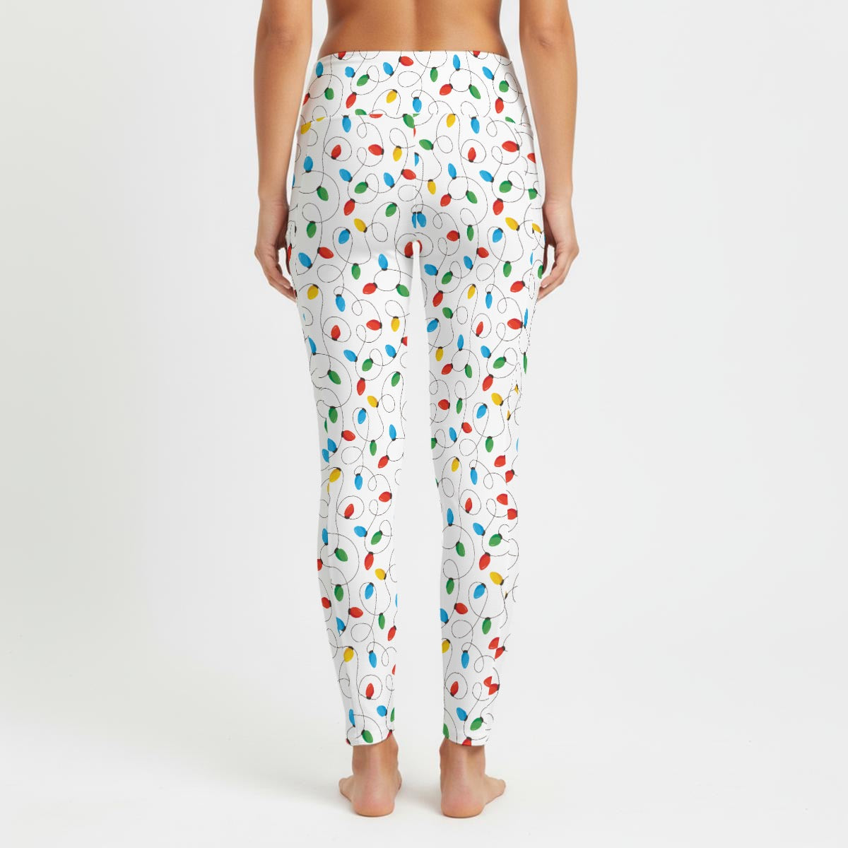 Christmas Lights Women's High Waist Leggings With Side Pocket