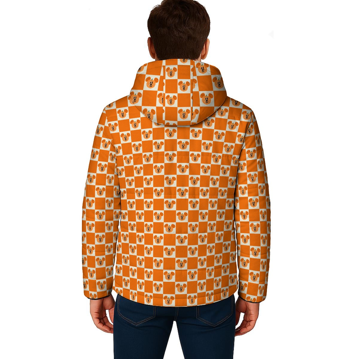 Preppy Pumpkin Unisex Warm Hooded Jacket