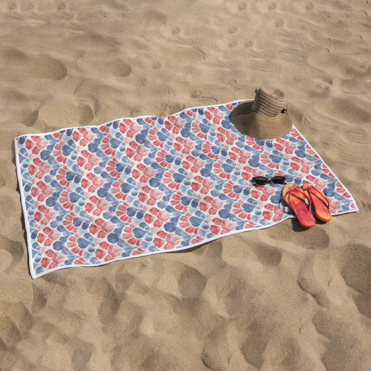 Patriotic Watercolor Towel