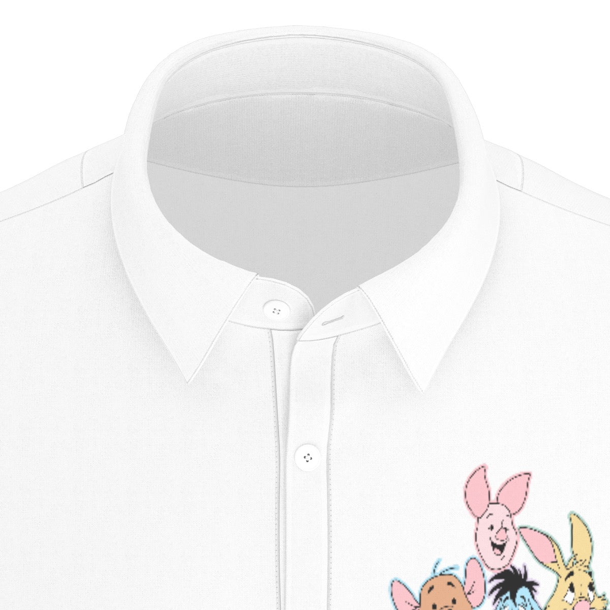 Winnie & Friends Men's Stretch Collar Polo Shirt