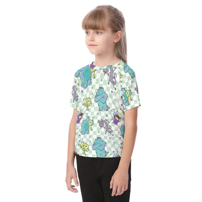 Monsters Kid's Raglan Sleeve T-shirt