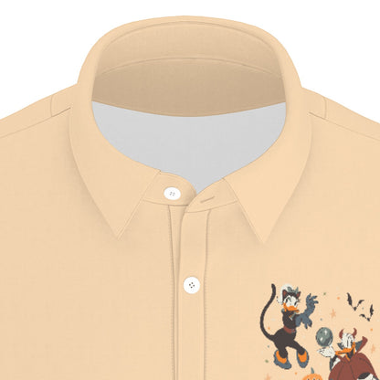 Happy Halloween [Ducks] Men's Stretch Collar Polo Shirt