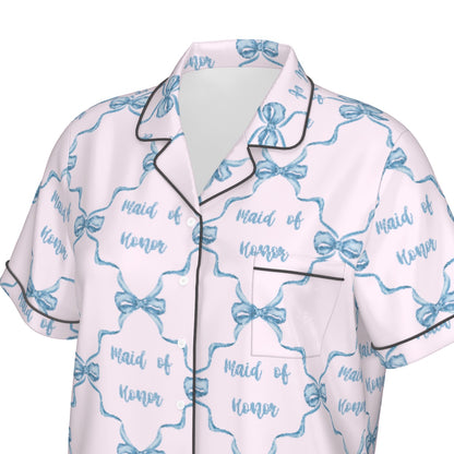 Maid of Honor Women's Pajama Set With Short Sleeve