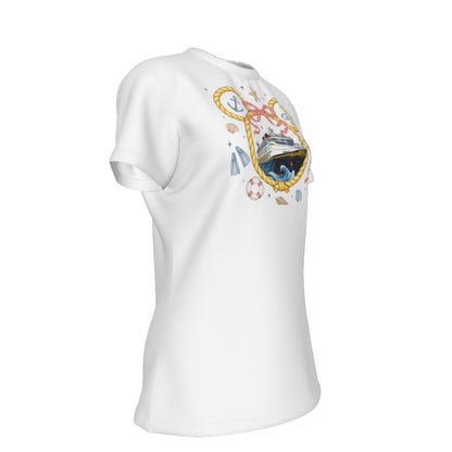 Cruising Minnie Women's Round T-Shirt|210GSM