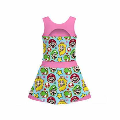 Super Brothers Girl's Tank & Skort Set