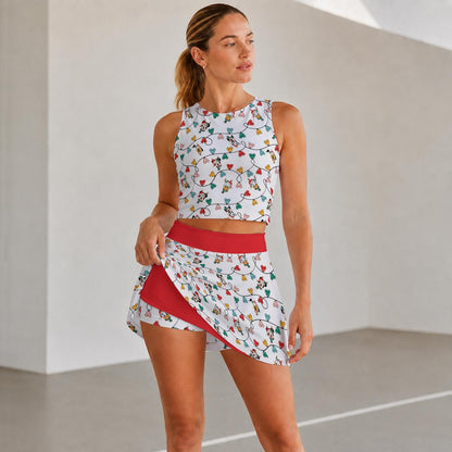 MM Christmas Lights & Friends Women's Sports Tank & Skort Set