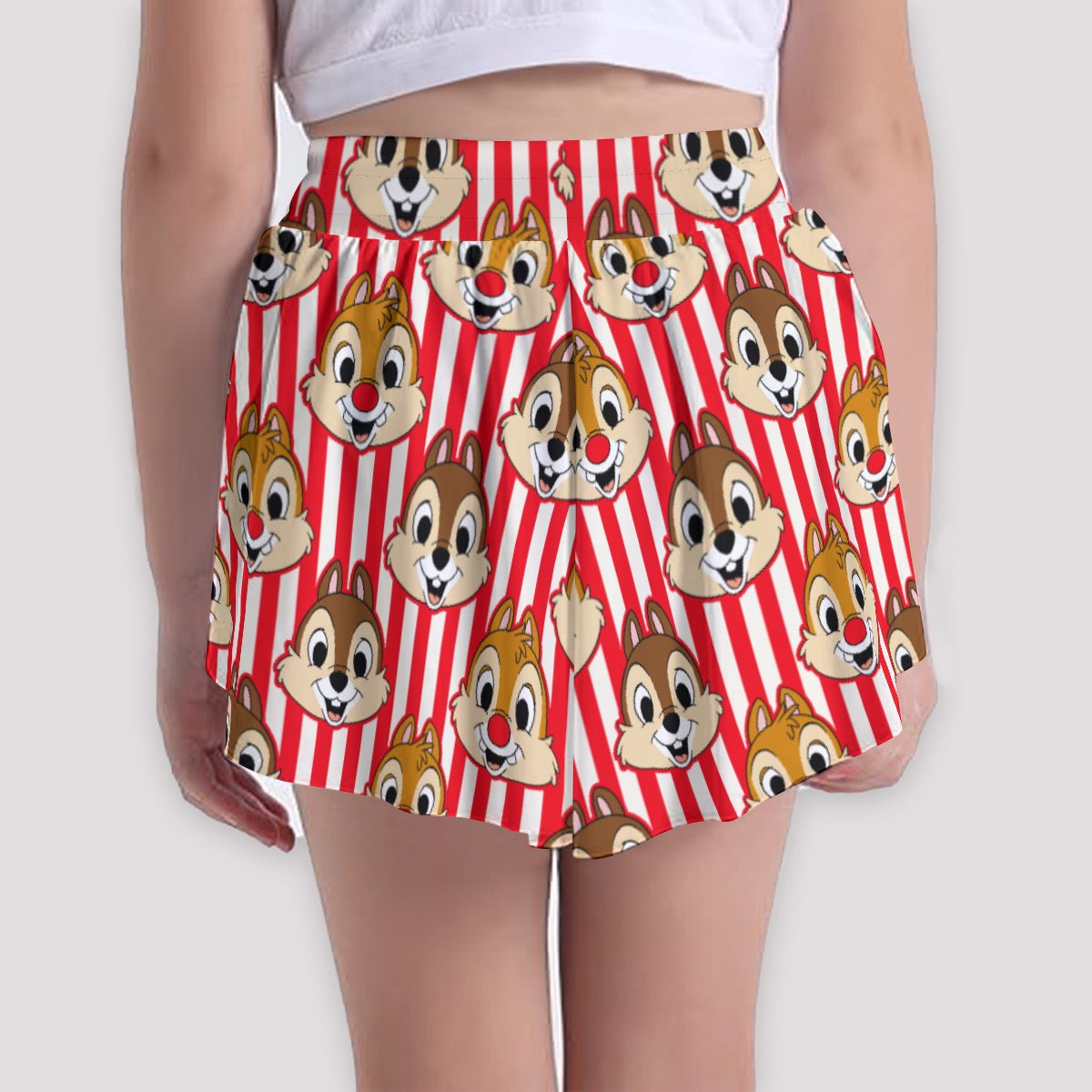 Striped Chipmunks Girls' Sports Culottes