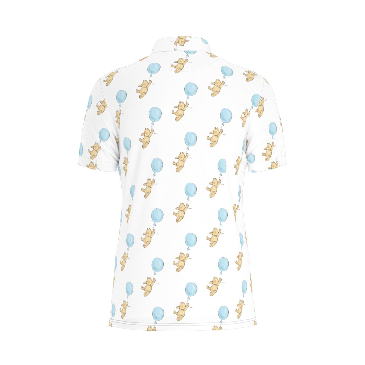Winnie & Balloon Men's Stretch Collar Polo Shirt