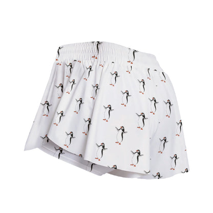 Mary’s Penguin Friend Women's Sport Skorts With Pocket