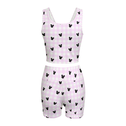Bright Pink Women's Yoga Set
