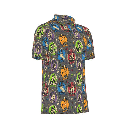 Spooky Cameos Men's Stretch Collar Polo Shirt